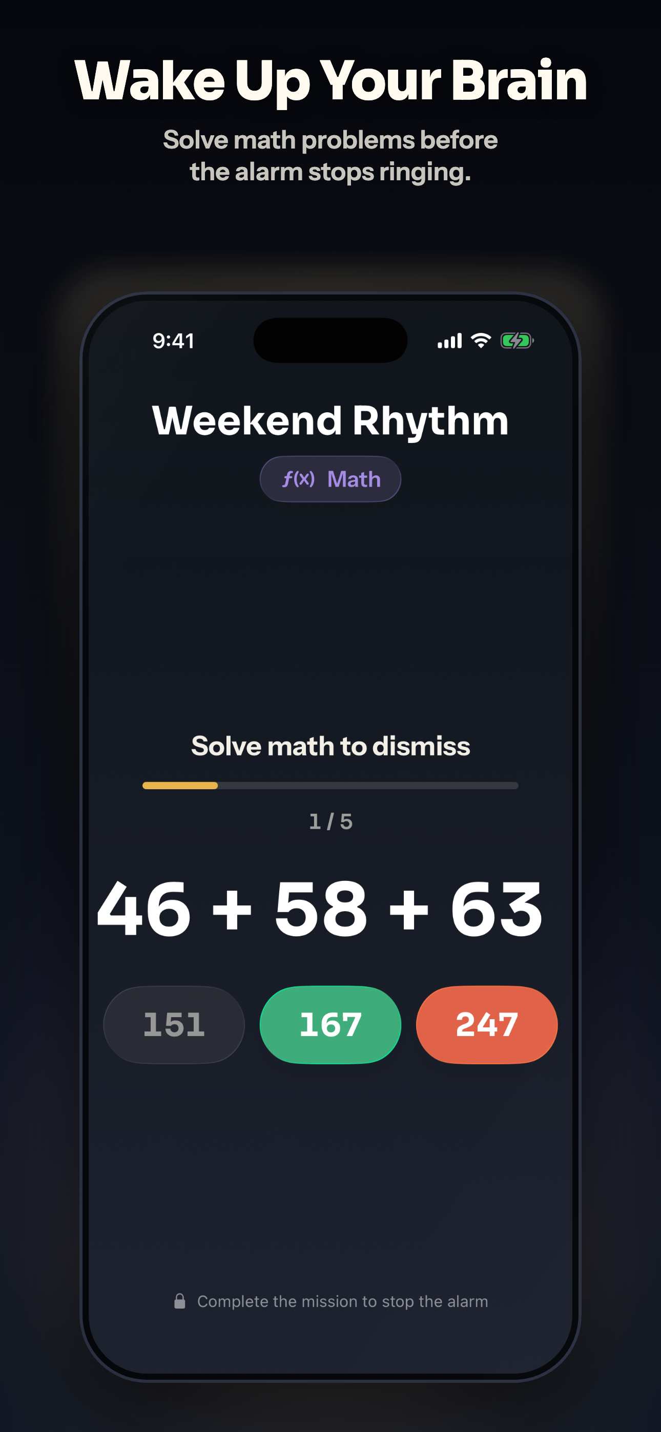 Risen Math Mission Screen